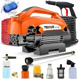 TEXUM TX-75D Portable high Pressure Car Washer Machine for Washing car, Bike, Vehicles, 220 Bar Max Pressure and 2.5 KW Motor Power. (Updated Model)-picture-11