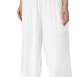 KE Rayon Palazzo for Women's/Regular Fit Flared Wide Leg Plain Plazzo Pants. Free Size-image-16