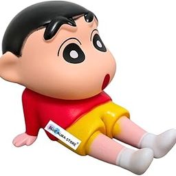 Blue Aura Shinchan Action Figure Height-12cm Shinchan Figurine Mobile Holder Home Decor | Shin-chan Stand-0