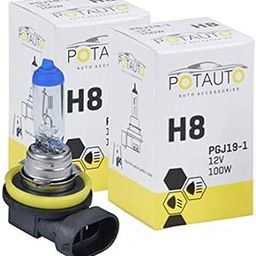 Potauto H8 STANDARD Head Light Halogen Bulb For Car, 12V 100W - PGJ19-1 | 3200K | Pack of 2-image-13