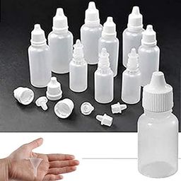 DIY Crafts Pack Of 144 Pcs, Combo Offer, Clear 5ml/10ml White Plastic Empty Squeezable Dropper Bottles Eye Liquid Drop(Pack Of 144 Pcs, Combo Offer)-image-33