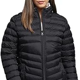 Womens Solid Black Mock Neck Full Sleeve Jacket-image-81