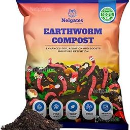 Nelgates Premium Earthworm Compost for Plants – 2kg Natural Indoor and Outdoor Fertilizer for Healthy Soil and Robust Plant Growth-image-71