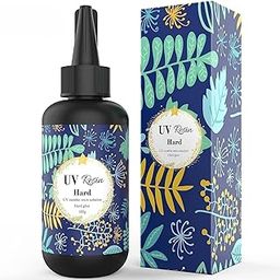 MGS CRAFTVIBES Epoxy UV Clear Hard,ONGHSD UV Jewelry Resin Glue Sunlight Ultraviolet Curing Resin Crystal Liquid for DIY/Kids Craft Jewelry Making Supplies Mold Not Included (100g)-image-4