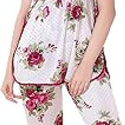 Kaftan Night Suit for Women - Kaftan Nighty - Printed Satin Night Suit Set for Women (Digital Print Pyjama Set)-image-34