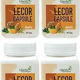 Lecor Capsule Pack of 4 (60 Cap) | Ayurvedic Medicine for Vitiligo | Leukoderma Treatment | White Patches |-0
