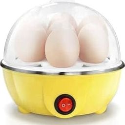 Philocaly Enterprise Electric Egg Boiler and Steamer, 7 Egg Capacity, Multi-Function Breakfast Cooker, 350W, Yellow-picture-17