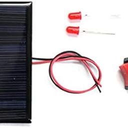 Electronic spices solar for DIY, solar panel 6v- 60 mah, 80mm*40mm*03mm, 2 leds,1 ON/OFF, wire connect with solar-12