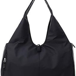 Sport Gym Bag Travel Yoga Camping Large Shoulder Duffle Bags Lightweight Canvas Tote Bag Holdall for Men and Women (Black) (Black) (Black)-10