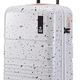Venice Hard-Sided Polycarbonate Cabin Terrazzo Printed Luggage 20 inch | 55cm | 8 Wheels Small Trolley Bag for Travel | Suitcase (Pink)-image-30