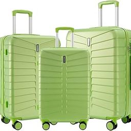 20" 24" 28" ABS Zippered Luggage 3 Set, Lightweight with Telescopic Handle, 360° Spinner Wheels, TSA Lock Suitcase-image-91