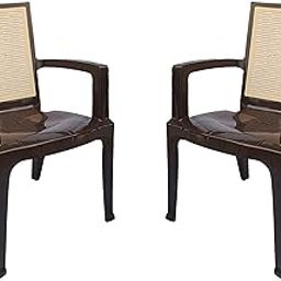 Nilkamal CHR2226 Plastic Mid Back with Arm Chair | Chairs for Home| Dining Room| Bedroom| Kitchen| Living Room| Office - Outdoor - Garden | Dust Free |100% Polypropylene Stackable Chairs | Set of 2-23