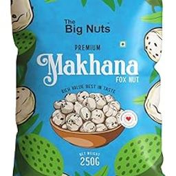 The Big Nuts Premium Makhana, Fox Nut Dried Fruits, Dry Fruits, Nuts & Seeds (250gm)-image-6