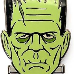 Pinsanity Frankenstein Monster Horror Enamel Lapel Pin, 1.25 inch, Copper Brass, no gemstone-image-32