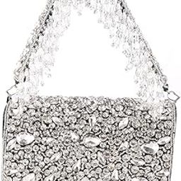 Black crystal stone clutch bag II Women's Traditional Designer Clutch For Women & Girls II FLAP BAGS-image-43