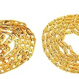 Gold Plated Chain for Girls and Women's (Gold)-image-34