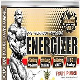 Dexter Jackson Energizer | Pre-Workout Powder | Fruit Punch Flavor | 60 Servings, 454 Gram-image-48