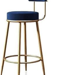 OUTAREA Velvet Bar Stools Seating for Home and Office Stylish Counter Stools Accent Chairs for Dining, Kitchen, Cafe, Restaurant Seat and Back with Elegant Breakfast Counter (75 CM, Blue)(Pcs-1)-image-67