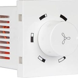 Havells Crabtree Athena 5 Step Fan Regulator - 2 Module (White, Pack of 1)-27