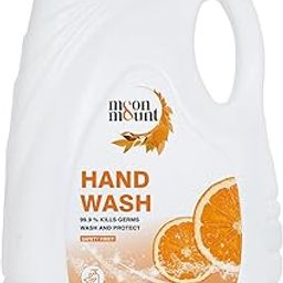 Moon & Mount Hand Wash Protection from Germs, Hand Wash Liquids 5 Liter Liquid Handwash for Everyday Use (Orange)-image-81