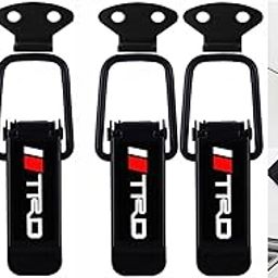 DECTEMS TRD Bumper Clip Security Hook Lock – Quick Release Fasteners & Toggle Catch Clips – Universal Side Bumper Guard Compatible with All Cars – Big Boot Bonnet Lock Set (4)-16