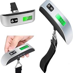 Jobber 10g to 50 kg Metal Digital Portable Hanging Luggage Weighing sliver Scale for Travel Bag Suitcase Weight Checker Hanging Weight Scale with Belt, Temperature Sensor (Luggage-Scale-2032)-46