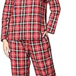 Red (Bright) Checkered Flannel Night Suit-picture-4