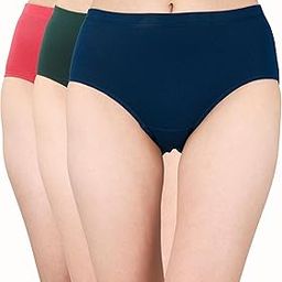 Women's High Waist Full Coverage Solid Stretch Cotton Hipster Panty (Pack of 3)-image-13