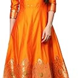 Women's Jacquard Semi Stitch Gown (Free Size)-picture-17