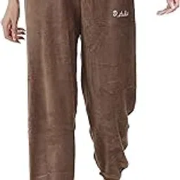 donson Present Women Warm Sherpa Lined Athletic Sweatpants Joggers Fleece Pants (PACK OF 1) Free Size (28 till 32) LIGHT BROWN(KHAKHI)-picture-11