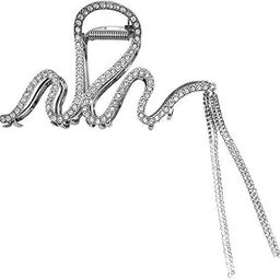 Qwerky Nest Hair Claws With Tassel Shiny Rhinestone Crystal Hair Clip-image-36