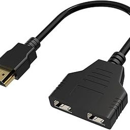 HDMI Cable Splitter - 1 in 2 Out HDMI Splitter Adapter Cable for HD, LED, LCD, TV - Support Two TVs at The Same Time-44