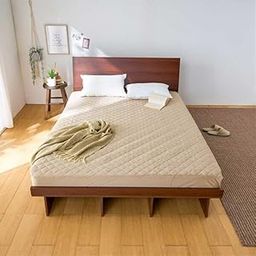 BELLUNA 555537-305 Fitted Sheet, Cold to Touch, Single, Semi-Double, Double Padded, Fitted Sheet, Queen, King, Antibacterial, Odor Resistant, Non-Slip, Easy to Put on and Take off, Elastic All Around-image-2