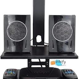 Pikify Double Layer Wall Mount Shelf Stand for Set Top Box, WiFi Router, Remotes, Books & Showpiece | Black Metal Wall Shelf Rack – 11"x9" Tray Size | Multipurpose Wall Organizer – Made in India-picture-13