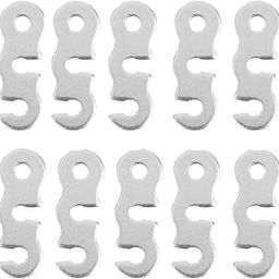CALANDIS® 10 Pieces 3-Hole Tent Guy Line Cord Lock Tensioners Aluminum Alloy Guyline Rope Runners Travel Outdoor Camping Caravan Accessories-image-88