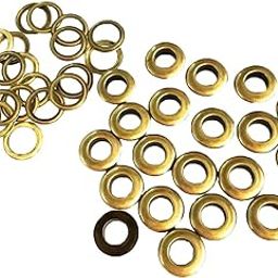 CALANDIS™ 30 Sets Metal Eyelets with Washers Leather Craft Repair Grommet 10mm Gold | Leathercrafts | Leathercraft Accessories | Other Leathercraft Accessories-image-71