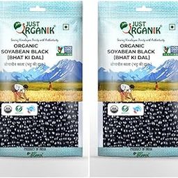 Just Organik - Organic Soybean Black 1 Kg (2 x 500 g) | Bhat ki Dal | 100% Organic | Ancient Grain from Uttarakhand | High Fiber and Protein | Rich in Antioxidants | Black Soyabean Bhatt | Black Bean-image-30