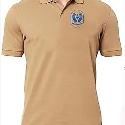 LIC Logo Printed Printed Polo/Collar Half Sleeve Company Branding LIC Staff T-Shirt for Unisex Men and Women-image-57