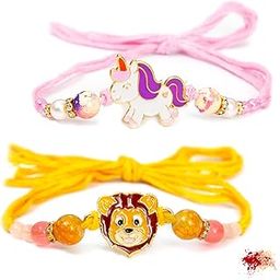 Kids Rakhi With Tilak Material and Greeting Card - Pack of 2 Kids Rakhi-image-12