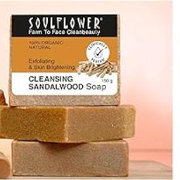 Soulflower Cleansing Sandalwood Soap Eucalyptus Essential Oil for Hair Growth-image-2