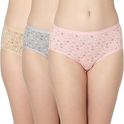 Women's Cotton Hipster Premium Panties Set of 3 Full Coverage Stretchable Fabric-image-14