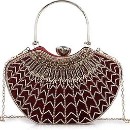 PU Metal Leather Casual Embroidery Unique Trendy Design Crossbody Side Clutch Purse For Women-image-43