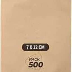 SRI Lakshmi Enterprises Medicine Covers for Multi-Purpose Use | 45GSM Brown Kraft Paper Pouch | Eco-Friendly Disposable Craft Paper Covers (7cm x 12cm) Pack of 5 (100 Pcs in One Pack)-image-44