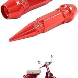LOVMOTO Universal 2PC Spiked Aluminum Stem Valve Caps Dustproof Tire Wheel Stem Caps for Cars,SUVs,Trucks Bicycles and Motorcycles Comfortable with St-ar EU-ro-image-64