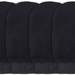 Mluffy Shower Scrub Gloves Body Facial Tan Massage & Dead Skin Removal Mitt for Body Cleaning (Black) (2)-image-29
