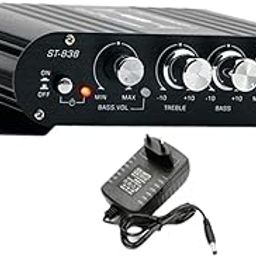 Stereo Amplifier Digital Hi fi Power Amplifier for Bedroom Boats Living Room Black|Musical Instruments & Gear | Guitars & Basses | Parts & Accessories |1 Piece Power Amplifier(European Standard)-image-73