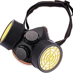 Orrda Reusable Safety Mask Paint Chemical Gas Filter Mask with Activated Carbon Filter Anti-Dust Double Filter Cartridge Respirator Mask Welding Paint Protective Mask (Multicolor)-image-6