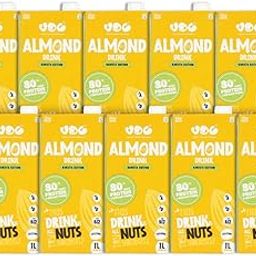 VDC Almond Drink-Non dairy, Rich in Protein,Source of Dietary Fiber, Zero Cholesterol,Lactose free, Fortified with Vitamins & Minerals, Vegan, No added Sugar, Zero Preservatives-1l (Pack of 12)-image-2
