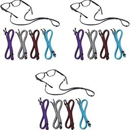 12PCS Specs Holder Strap for Women Men Adjustable Chain Anti-Slip Eye Glasses String Straps Around Neck Retainer Cord Sports Sunglasses for Boy Girl-image-9