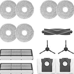 dreame Accessory Kit for L10s Pro Ultra Robot, Includes 1x Main Brush, 2X Side Brushes, 2X Dust Filters, 2X Dust Bags, 6X Mop Pads (3 Pairs)-image-12